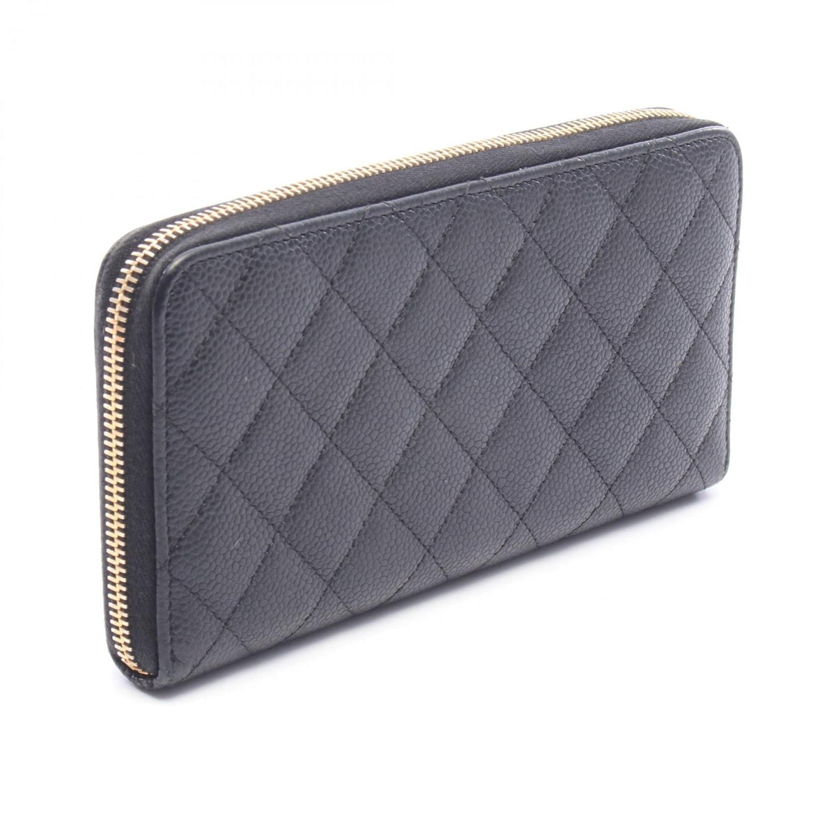CHANEL Black Matelasse Grained Calfskin leather 2106800642049