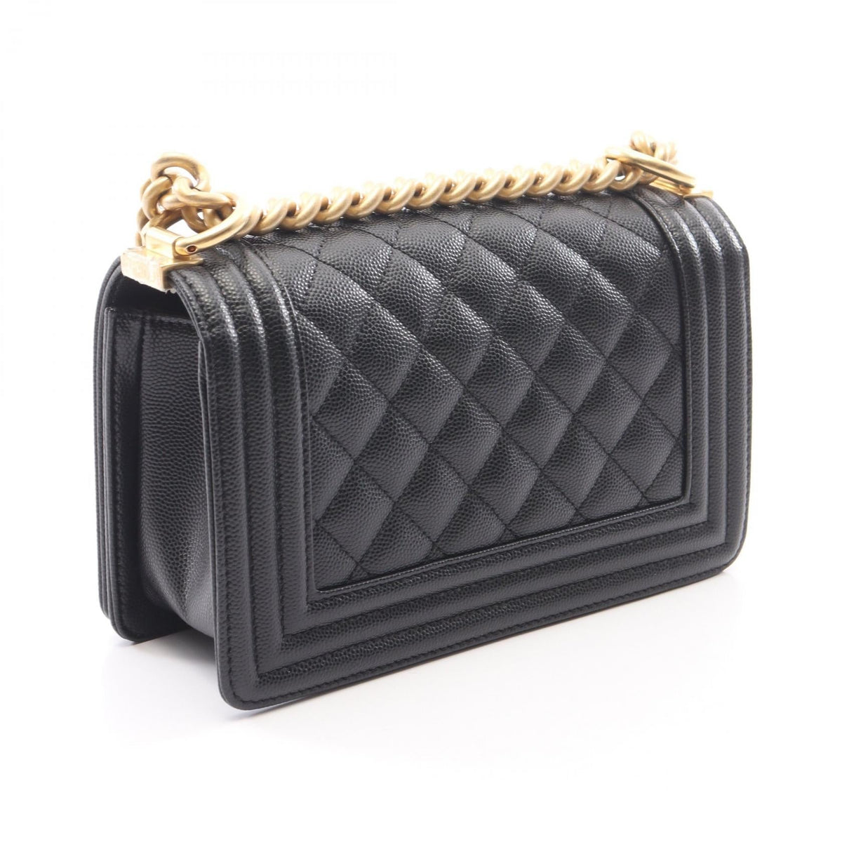 CHANEL Black Boy Chanel Small Grained Calfskin leather A67085 2101220133658
