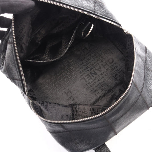 CHANEL Black Chocolate bar Grained Calfskin leather 2101220140496
