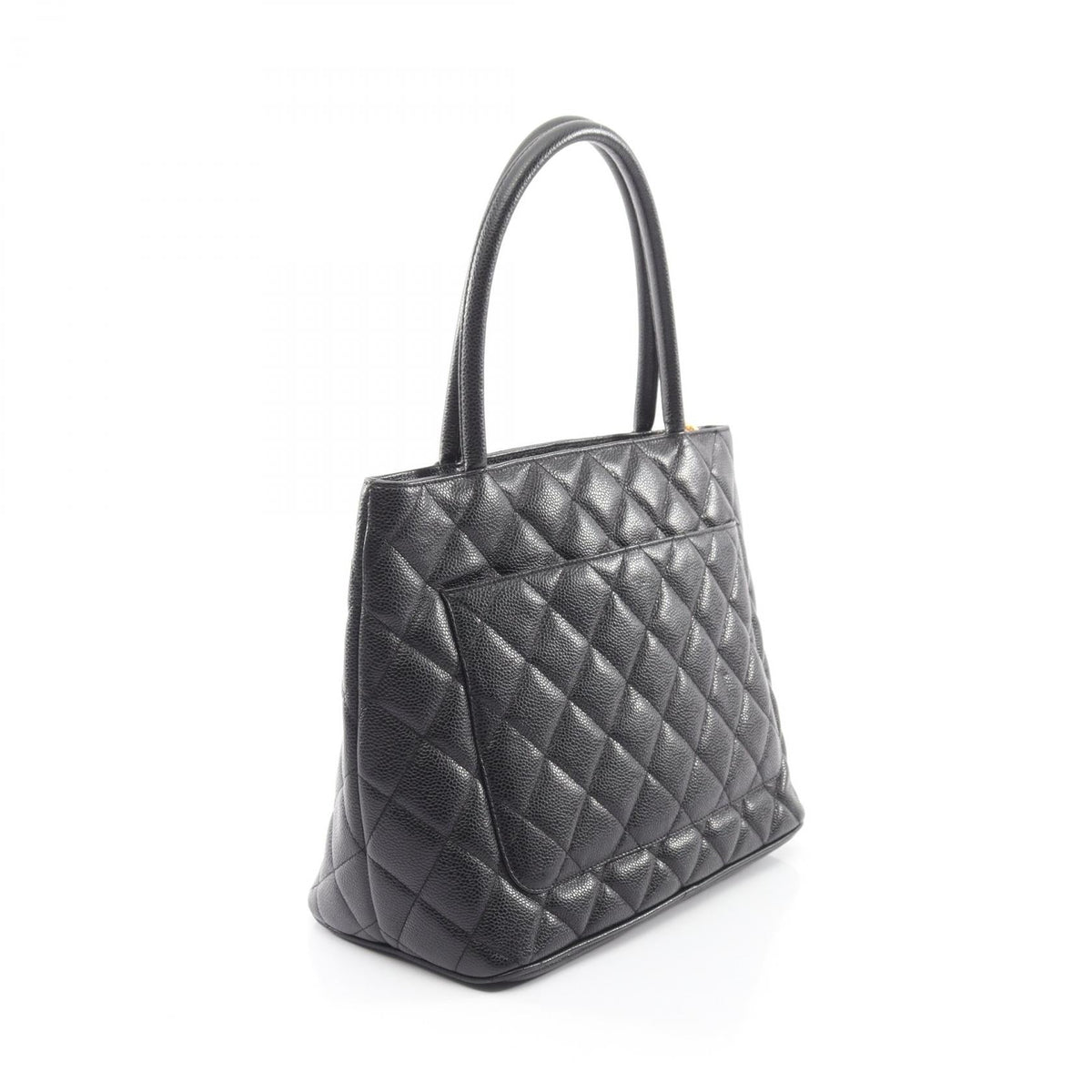 CHANEL Black Medallion tote Grained Calfskin leather 2101220142025