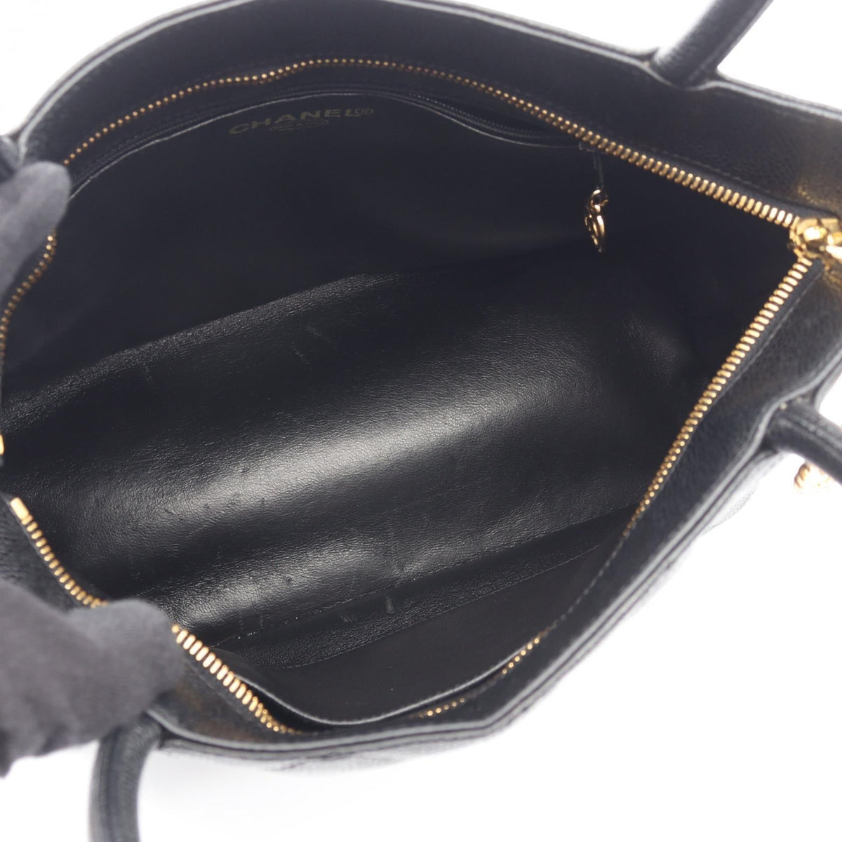 CHANEL Black Medallion tote Grained Calfskin leather 2101220142025