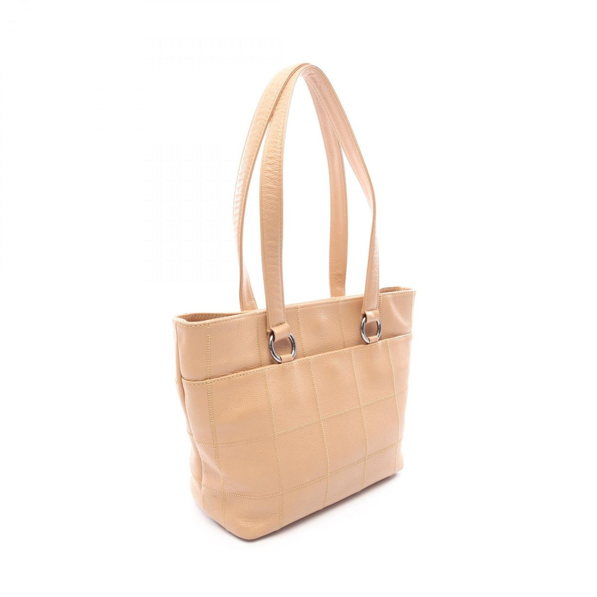 CHANEL Beige Chocolate bar Grained Calfskin leather 2101220142056