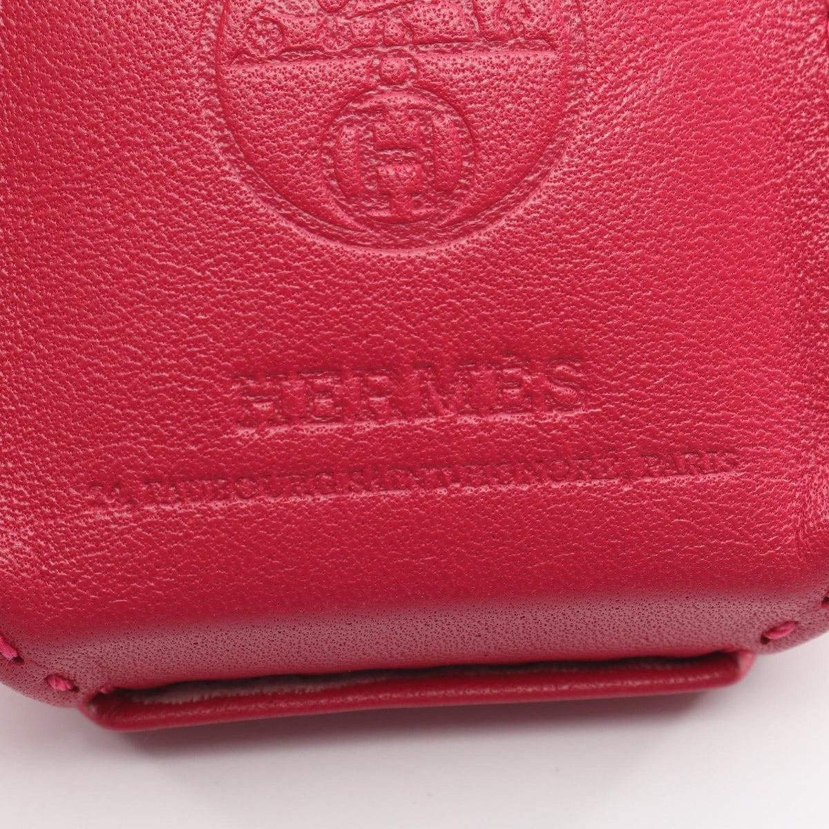 HERMES Shopper bag, Sac Orange, Rose Mexico charm Pink Agneau milo Other Agneau milo 2120900132866