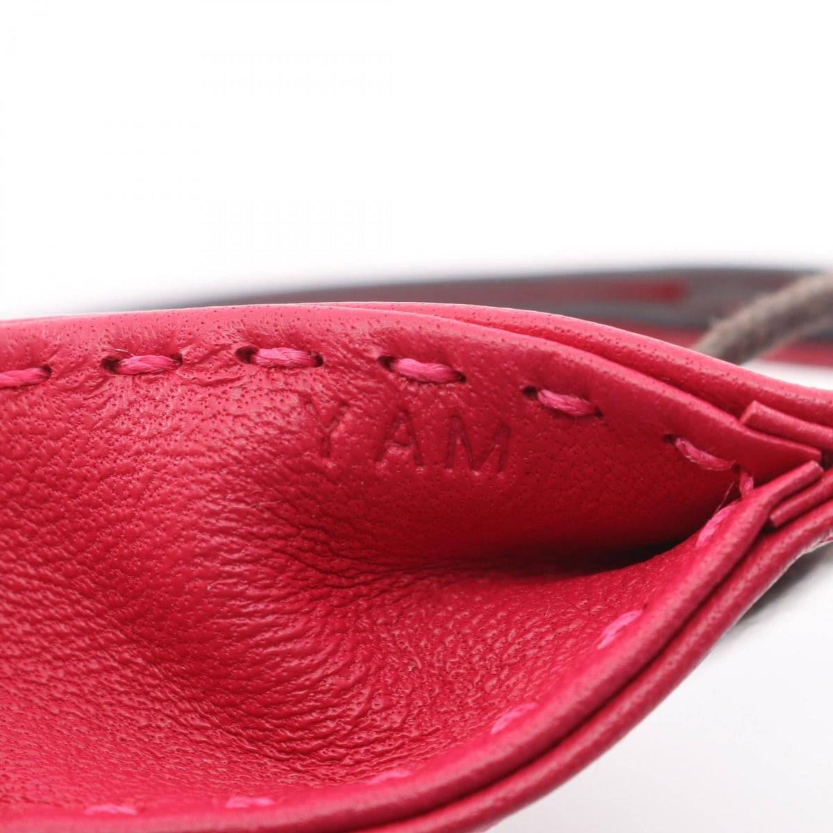 HERMES Shopper bag, Sac Orange, Rose Mexico charm Pink Agneau milo Other Agneau milo 2120900132866