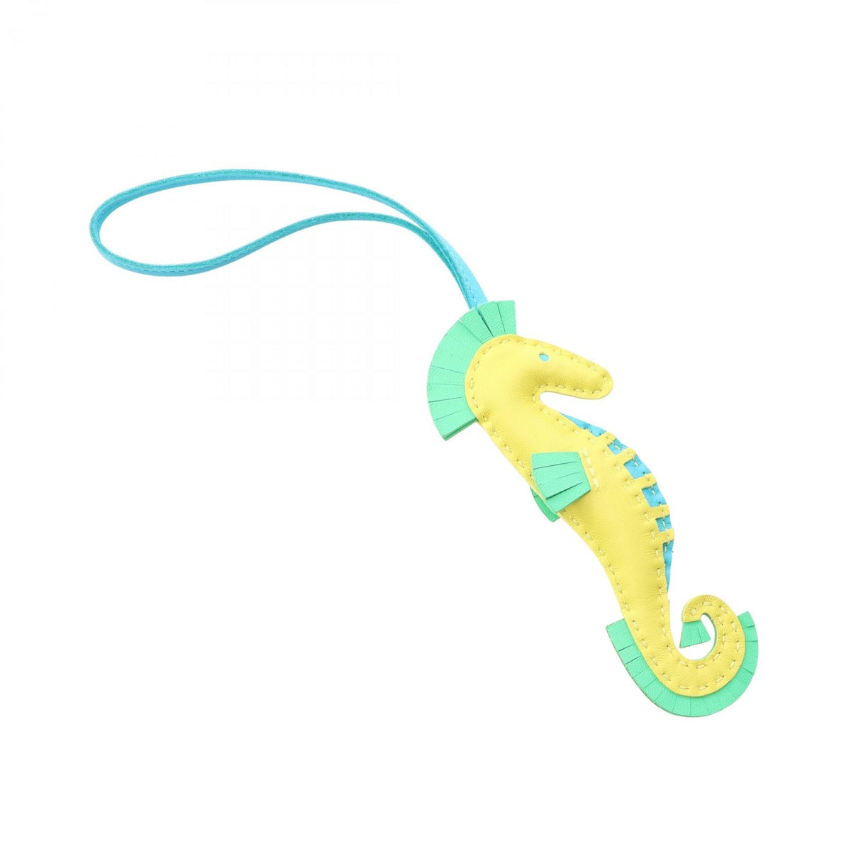 HERMES Ipo Seahorse Lime Lime Vert Comic Blue As charm Yellow/Blue/Green Agneau milo Other Agneau milo 2120900132880