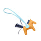 HERMES Rodeo PM Jaune dor Blue de malte Celeste charm Brown/Navy/Blue Agneau milo Other Agneau milo 2104102526333