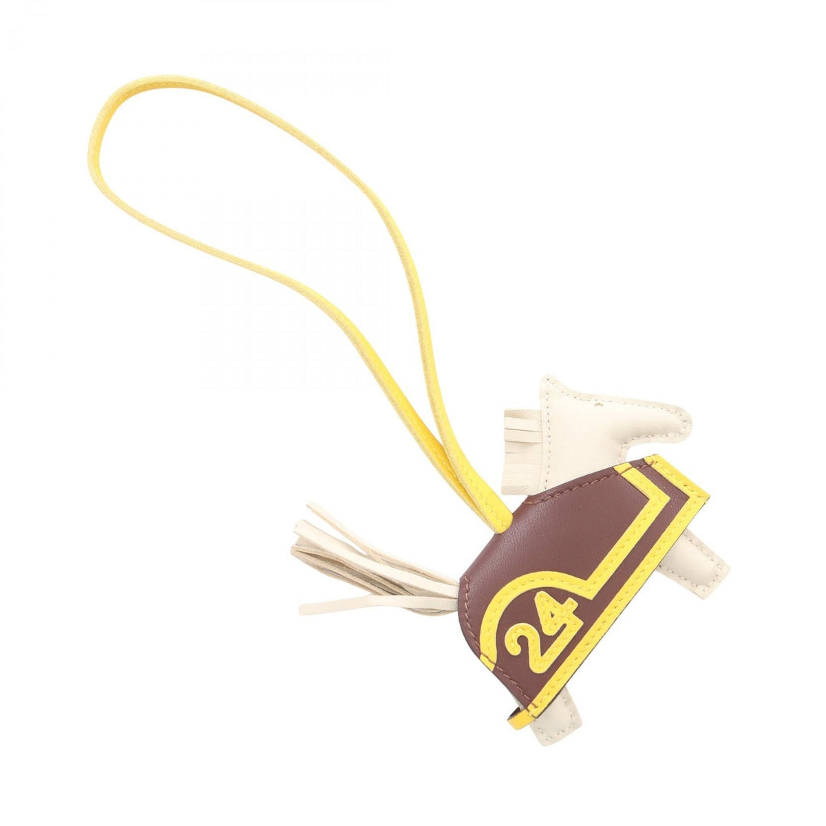 HERMES Rodeo PM Robeo 24 Cle Terre Jaune de naples charm Beige/Brown/Yellow Agneau milo Other Agneau milo / Swift leather 2118800167453