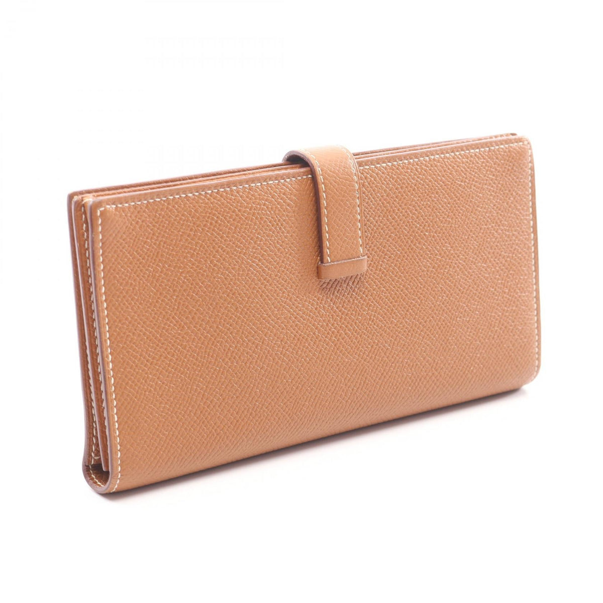 HERMES Bearn Soufflet Gold Bifoldpurse Brown Epsom Other Epsom 2120100036933