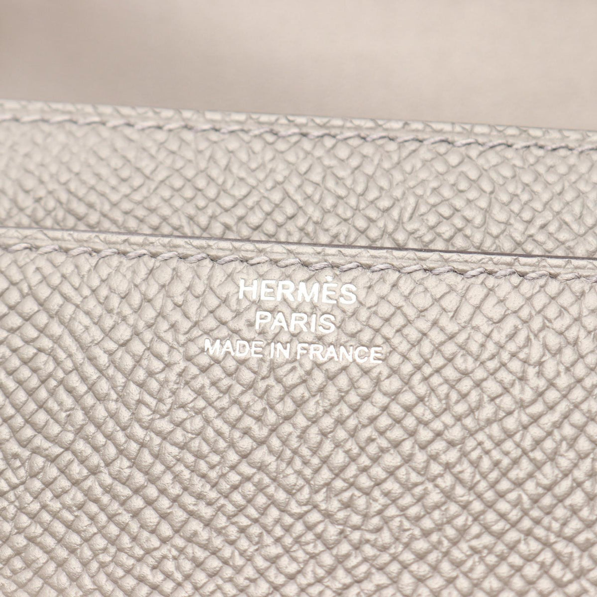 HERMES constance long to go Shoulder Bag Gray Epsom Other Epsom 2106800641592