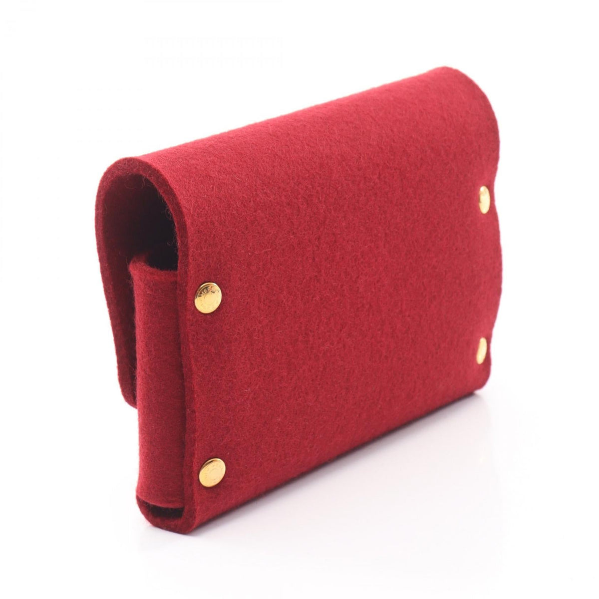 HERMES Etui Cult GM Playing Card Case Pouch Red Feutre Other Feutre 2104102534024