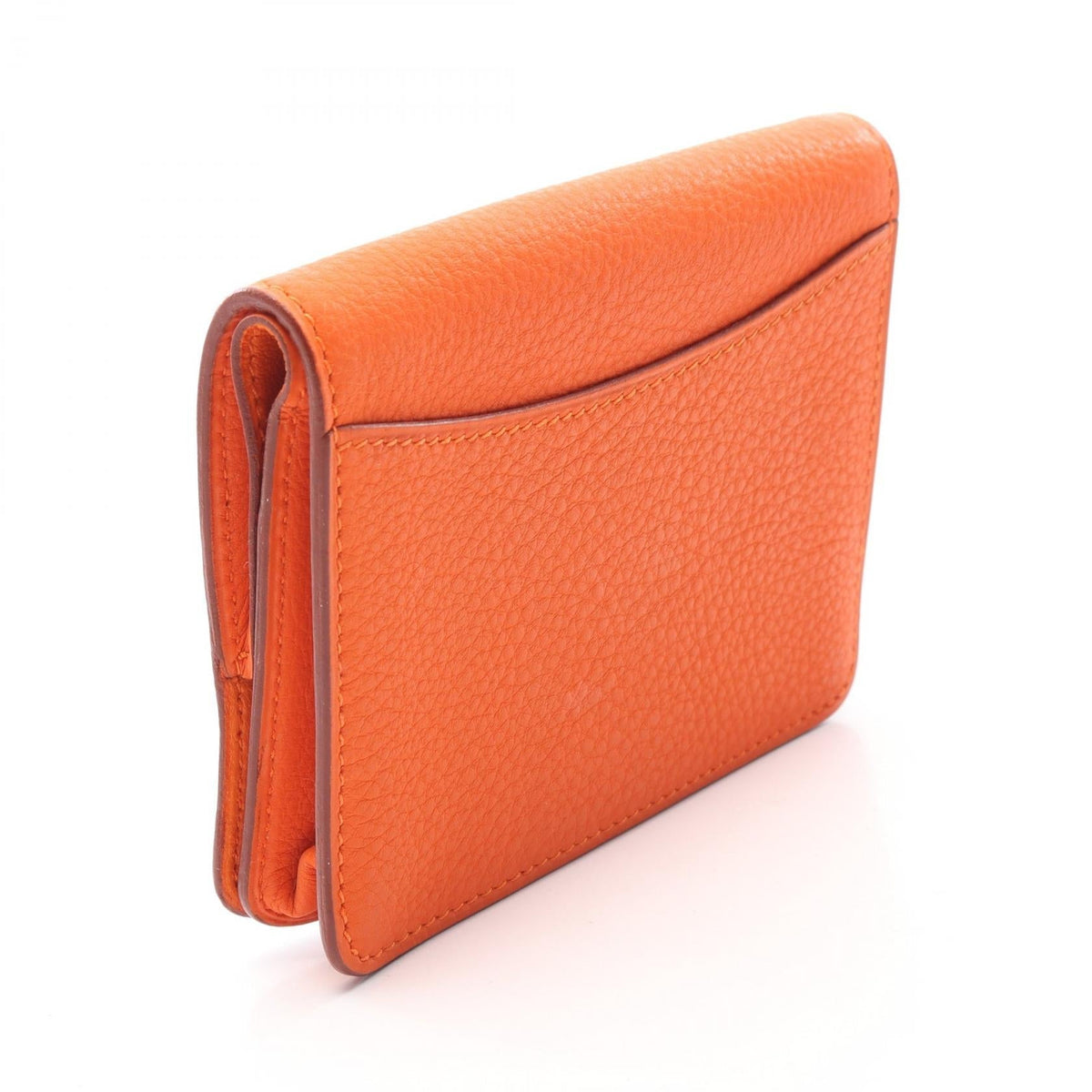 HERMES Dogon Card CaseOrange Orange Orange Taurillon Clemence Other Taurillon Clemence 2104102534031