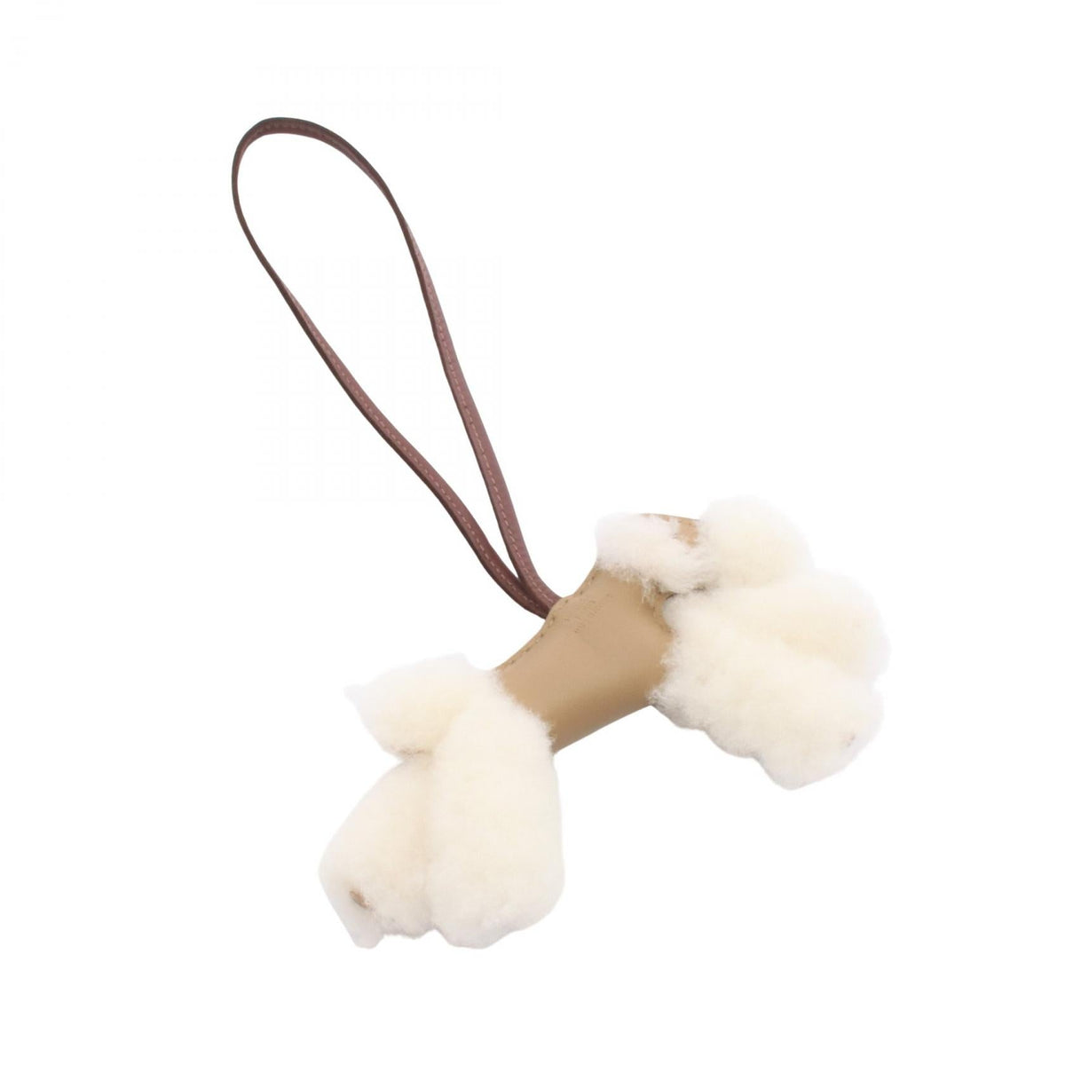 HERMES Buddy Charm Beige Malfa Rouge Seller charm Beige/Brown/Beige Agneau milo Mouton Agneau milo 2106800641707