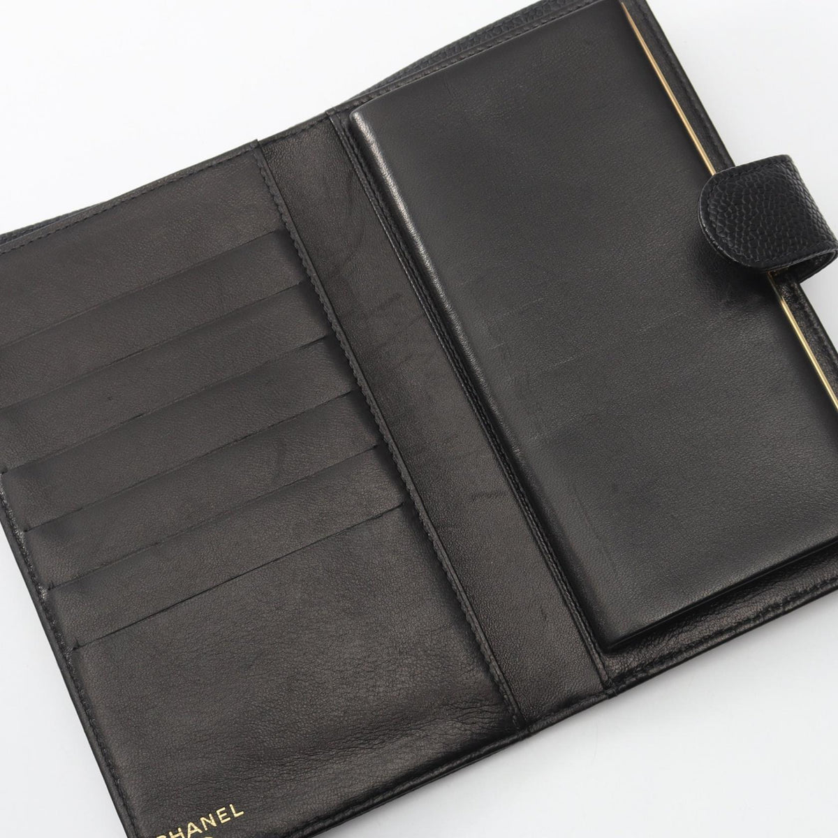 CHANEL Black COCO Mark Grained Calfskin leather A13498 2101220142988