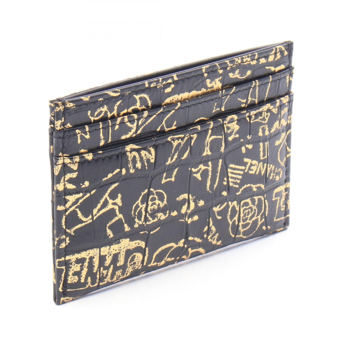CHANEL Black/Gold 2.55 Graffiti leather 2106800643688