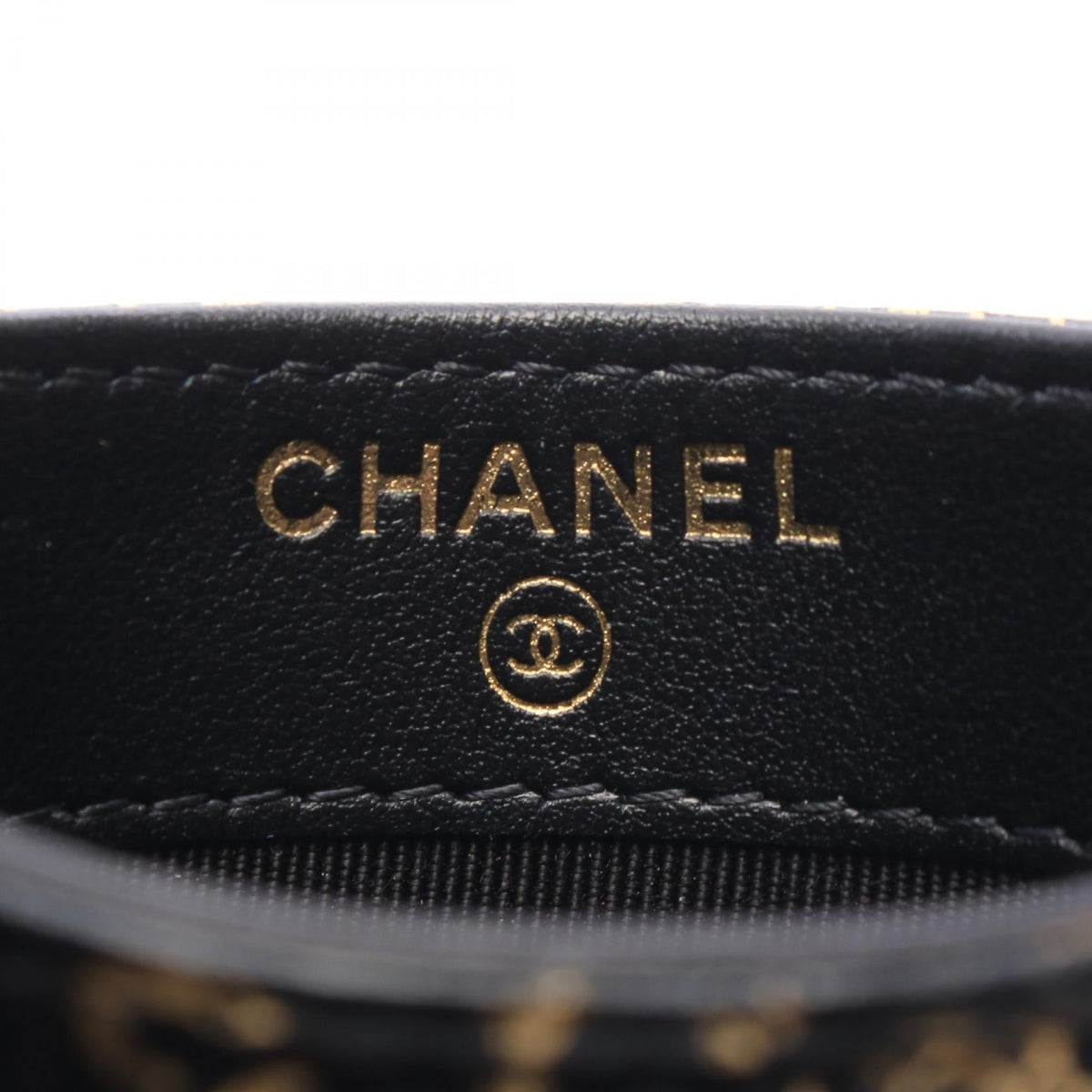 CHANEL Black/Gold 2.55 Graffiti leather 2106800643688