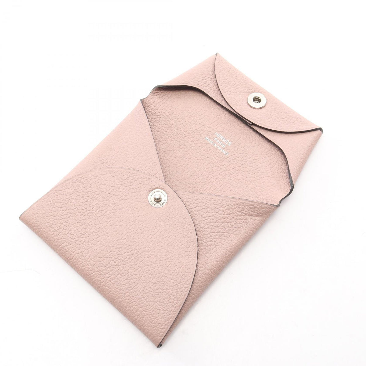 HERMES Bastia Glycine coin purse Pink Evercolor leather Other Evercolor leather 2100301256422