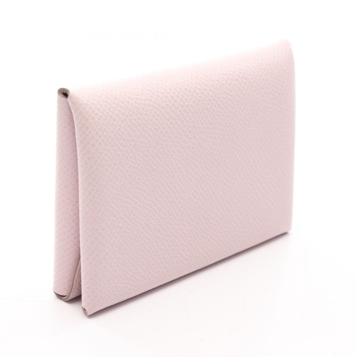 HERMES Calvi duo coin pursemauve pail mauve pail Pink Epsom leather Calfskin (cowhide) Epsom 2106800643763