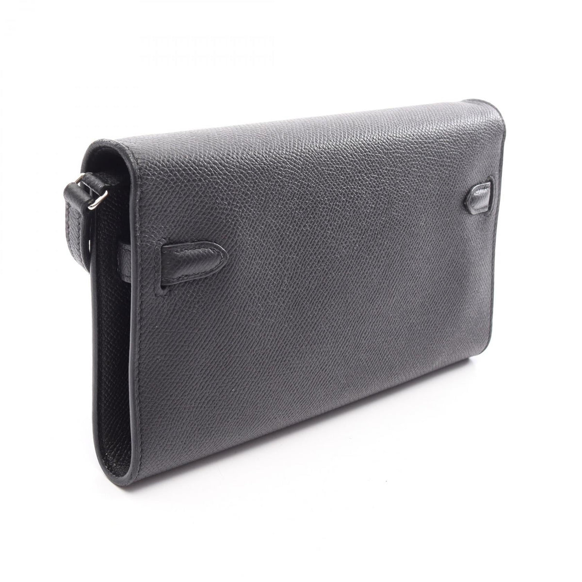 HERMES Kelly Long To Go (External Stitching) Shoulder Bag Black Epsom Other Epsom 2107601180723