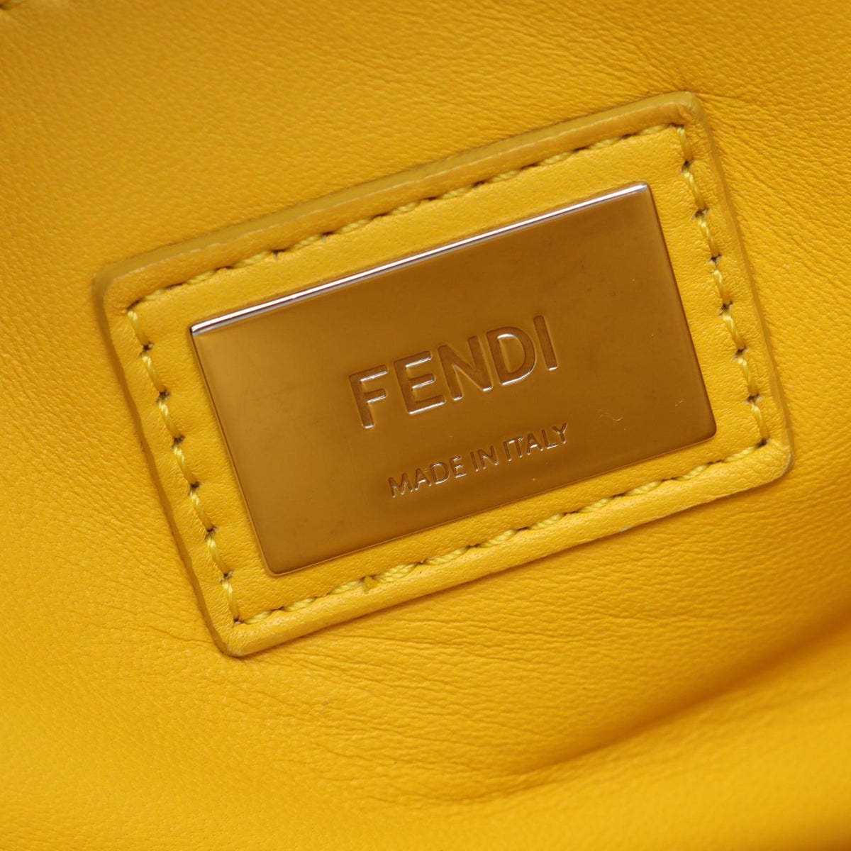 FENDI Peekaboo Regular 2WAY Handbag Blue leather 2100301256668