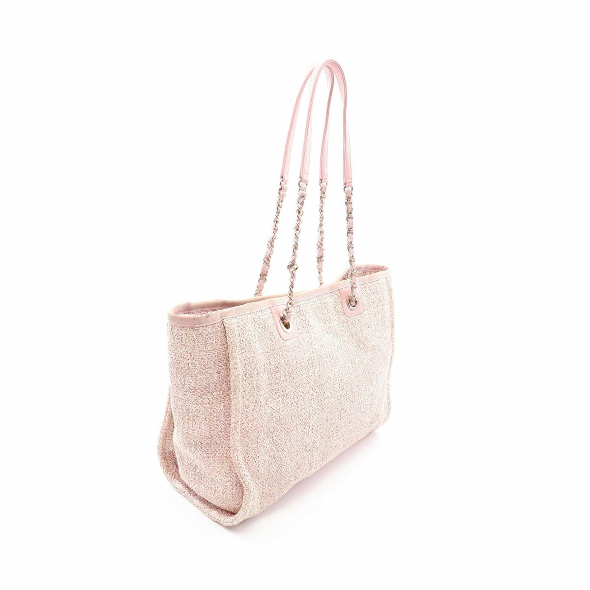 CHANEL Pink Deauville Fabric leather A67001 2107601180792