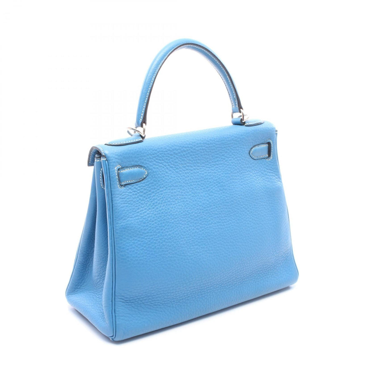 HERMES Kelly 28, internal stitching, 2-way HandbagBlue jean Blue jean Blue Taurillon Clemence leather Taurillon Clemence 2106800643817