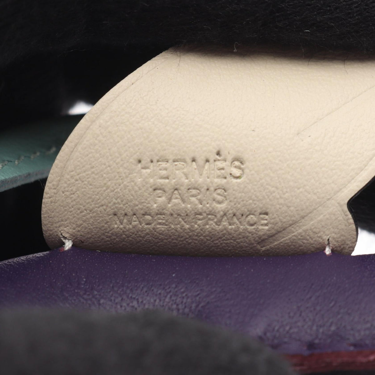 HERMES Rodeo Pegasus PM Purple Vert Peppermint Cle charm Purple/Beige/Blue Agneau milo Other Agneau milo / Swift leather 2101220117474