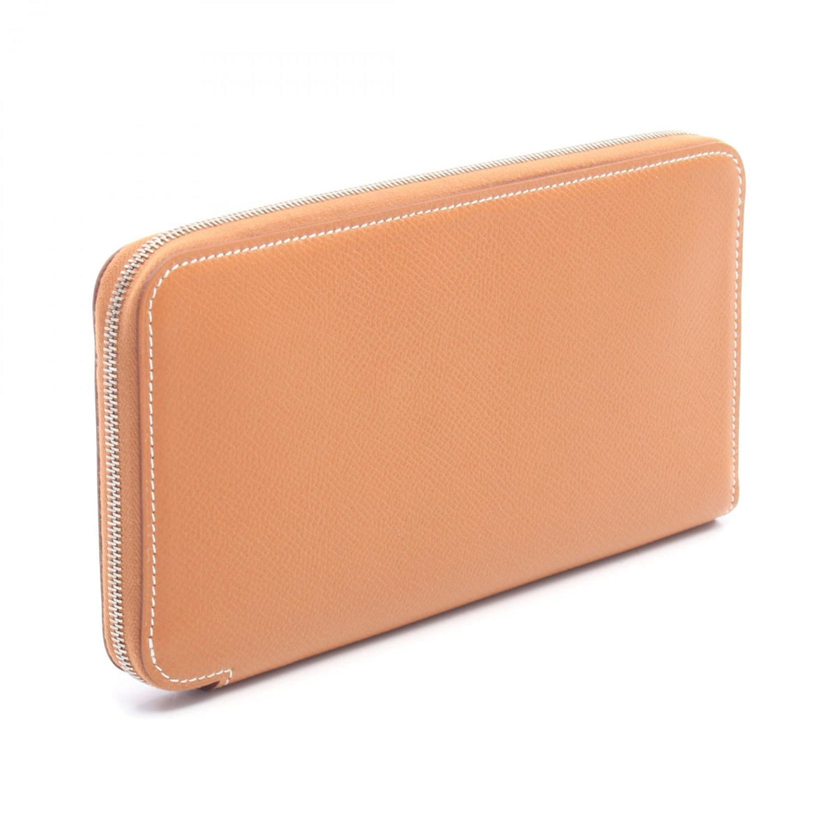 HERMES Azap Long Silk In Gold Around long wallet Brown Epsom Other Epsom 2101220127565