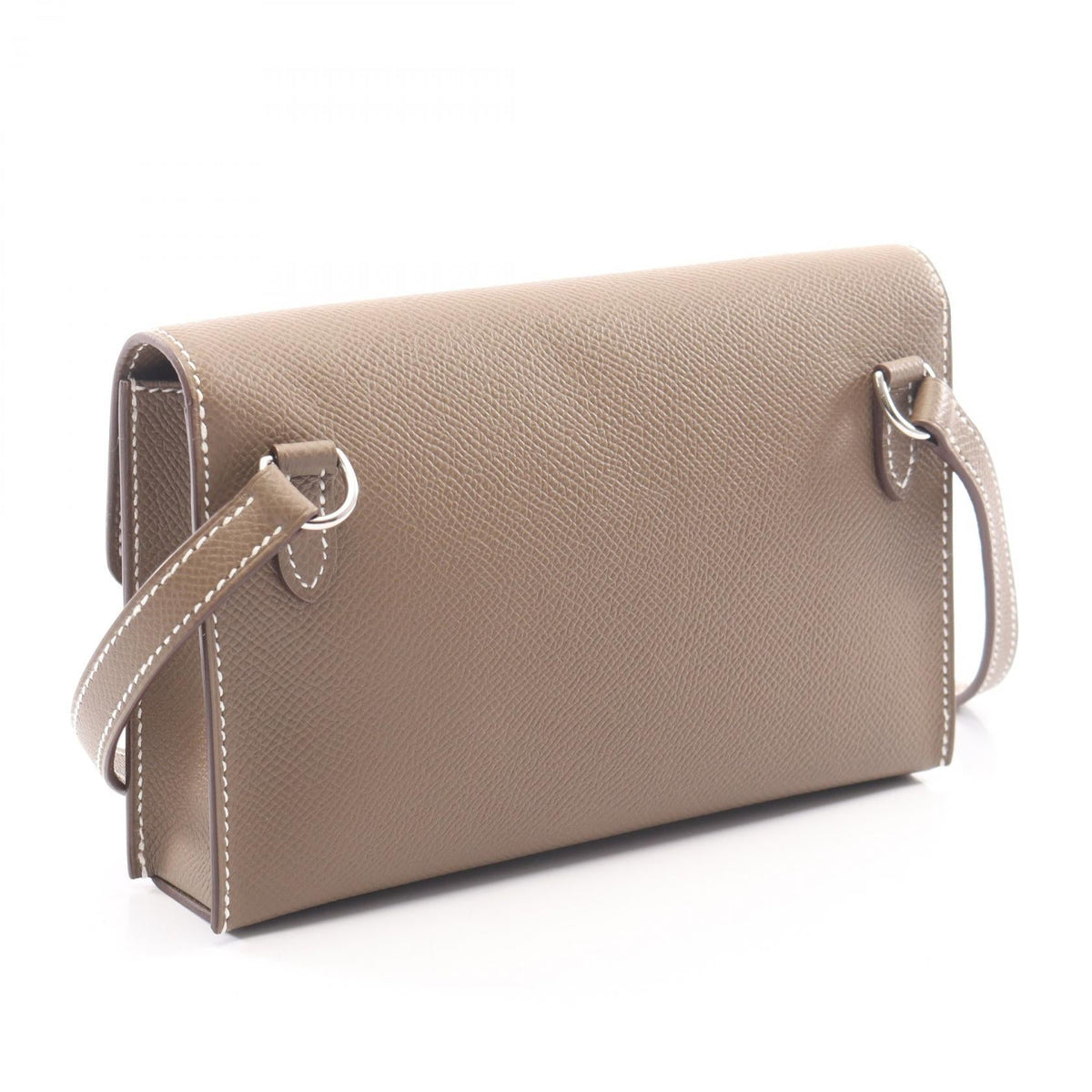 HERMES Hermes Snap To Go Etoupe Grey Shoulder Bag Gray Epsom Other Epsom 2120900136116