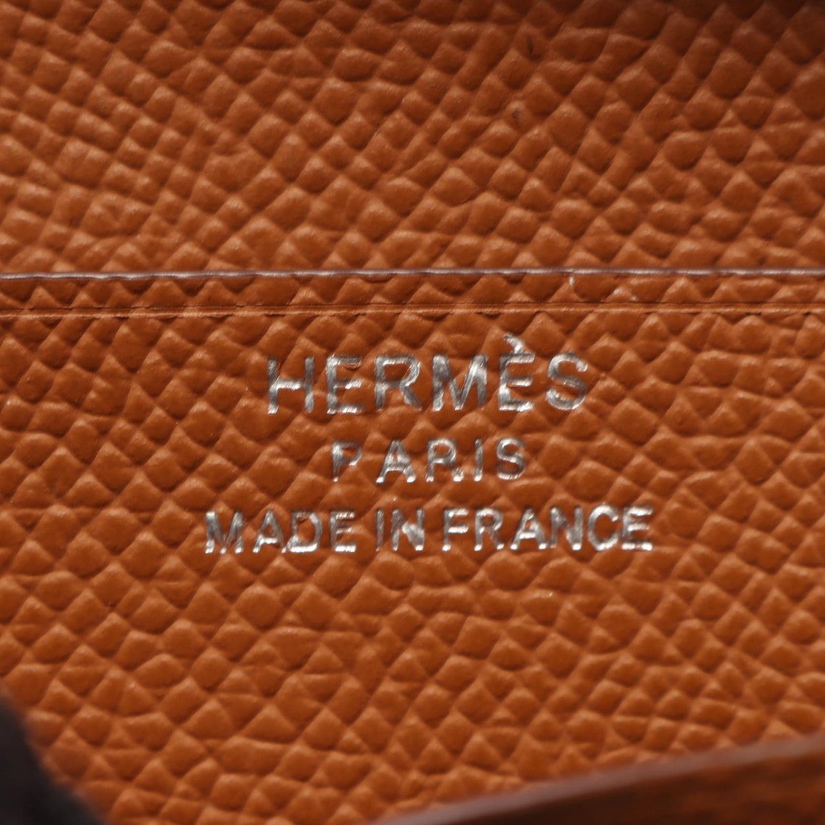 HERMES Bearn Compact Gold Bi-fold wallet Brown Epsom Other Epsom 2101220132439