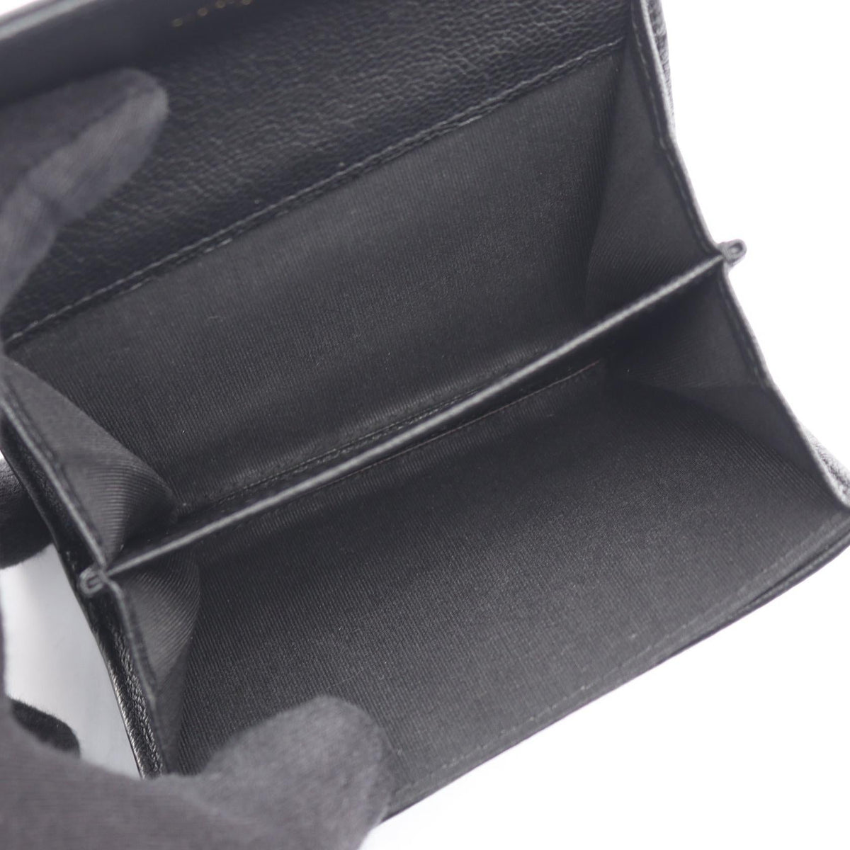 CHANEL Black COCO Mark leather 2104102534741