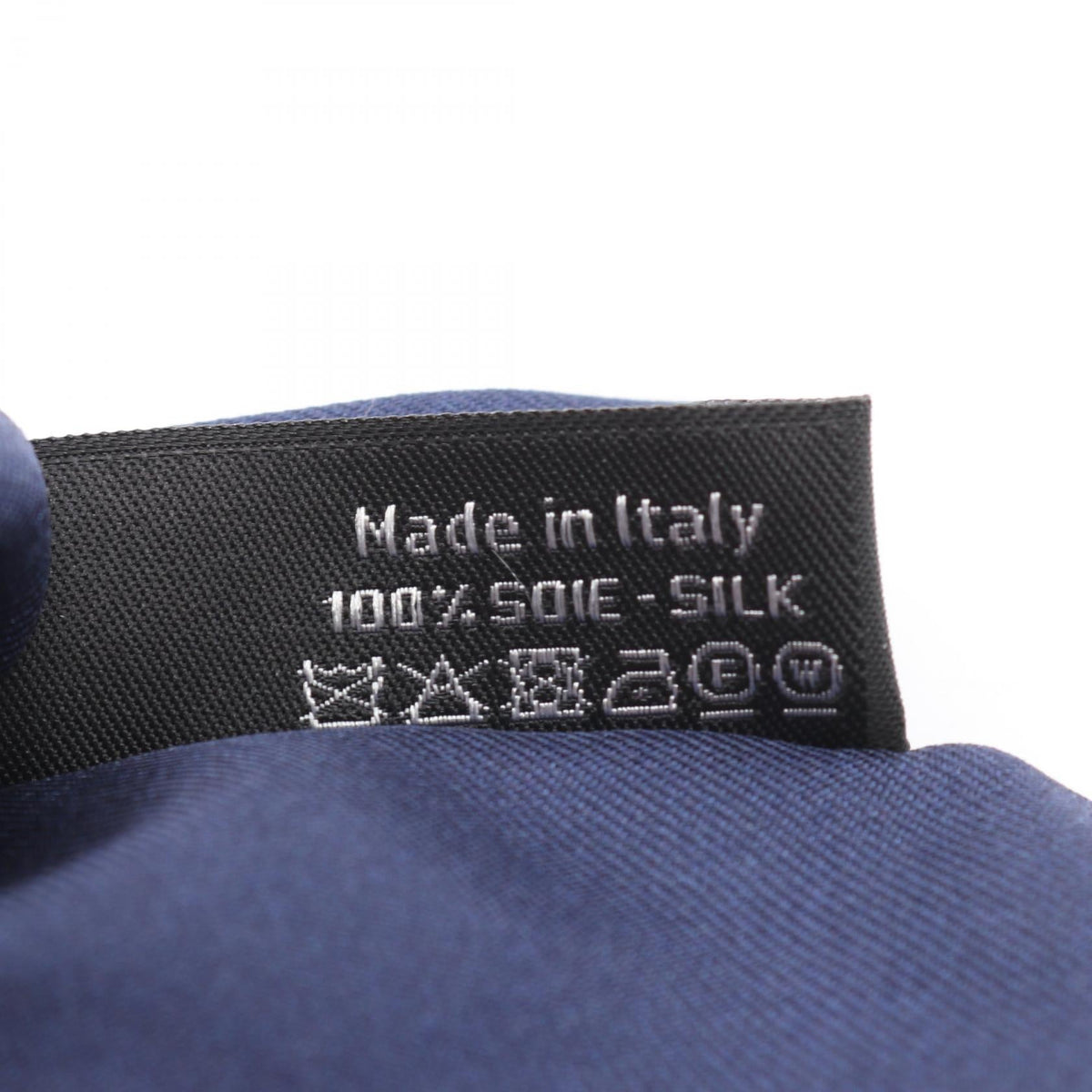 CHANEL Navy Logo Ribbon Scrunchie silk 2106800624953