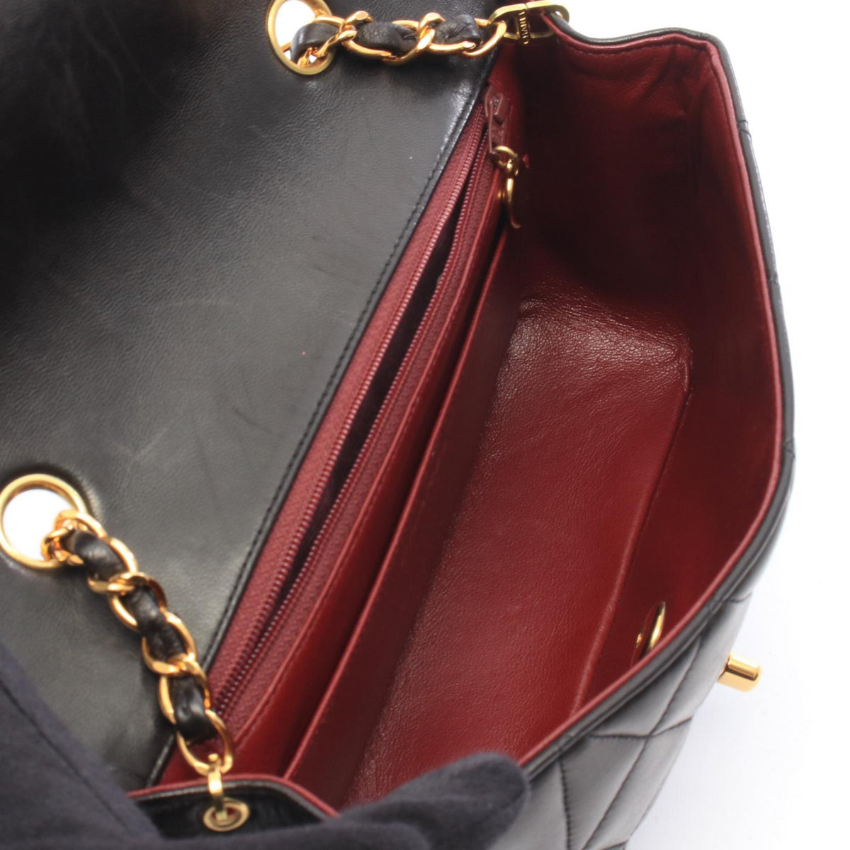 CHANEL Black Matelasse Diana Flap Lambskin (sheep leather) A01164 2101220158255