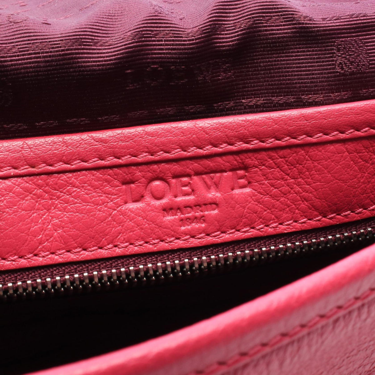 LOEWE Heritage Shoulder Bag Pink leather 2101220158446