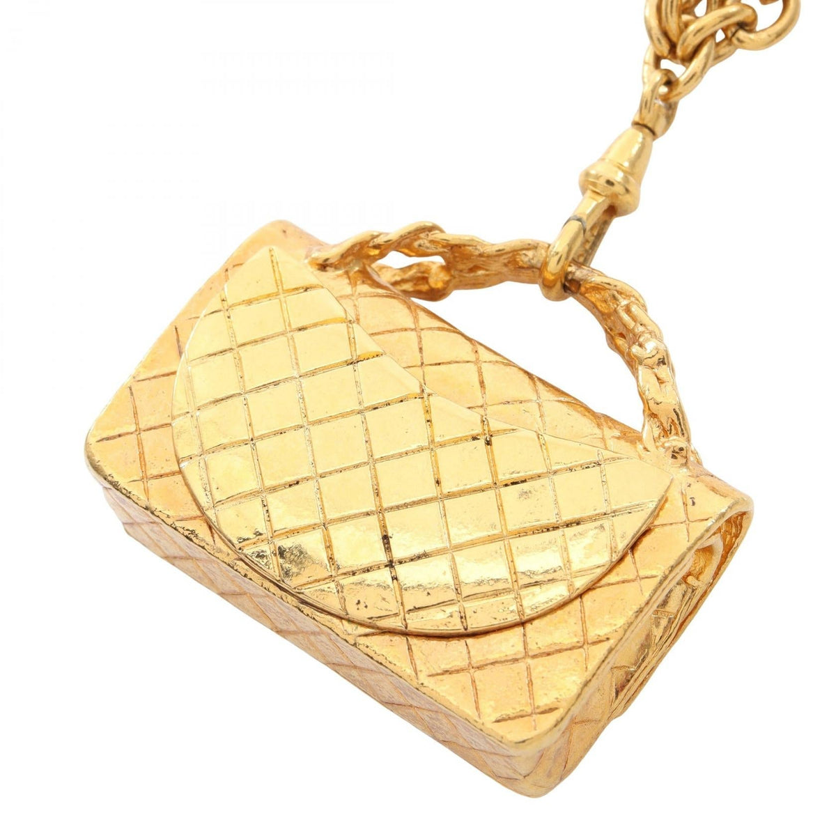 CHANEL Gold Matelasse bag motif Gold Plated 2101219393285
