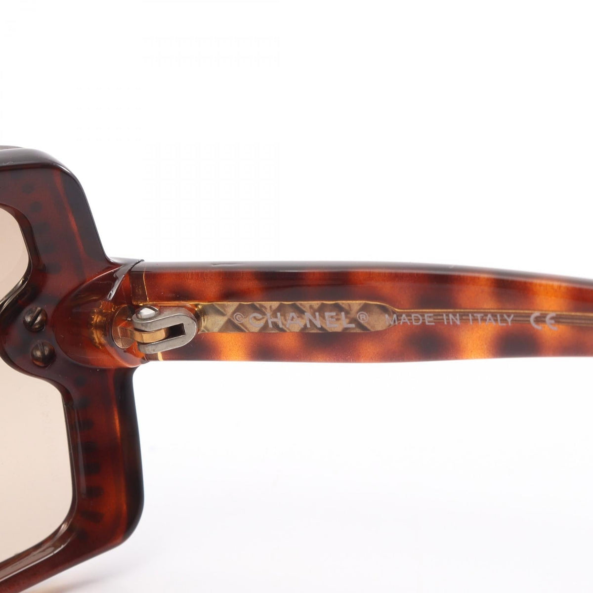 CHANEL Brown COCO Mark Gradient Lens Tortoiseshell Pattern Other Plastic / Rhinestone 5065-B 2101220147389