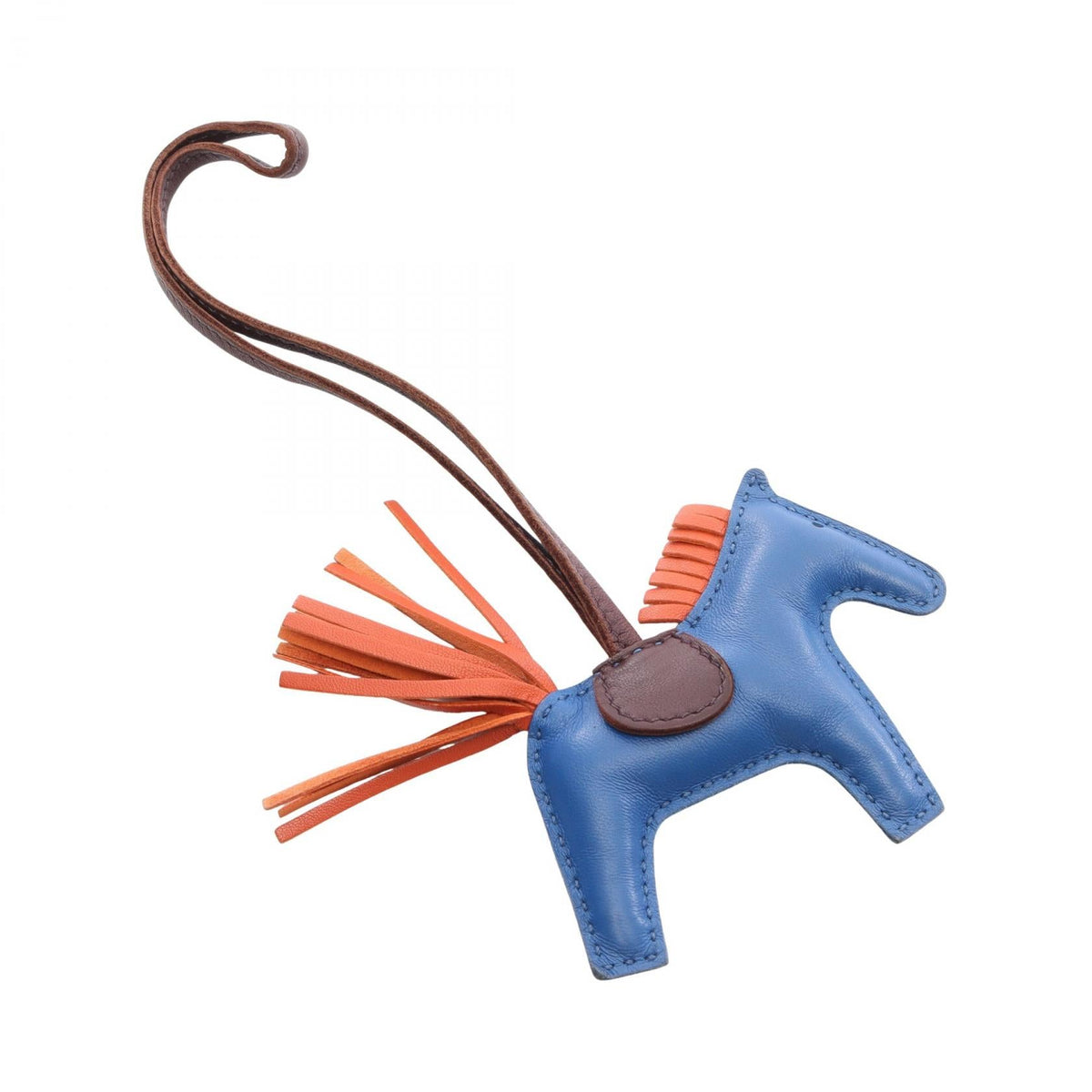 HERMES Rodeo PM Blue France Carnelian Rouge Seller charm Blue/Brown Agneau milo Other Agneau milo 2101220062507