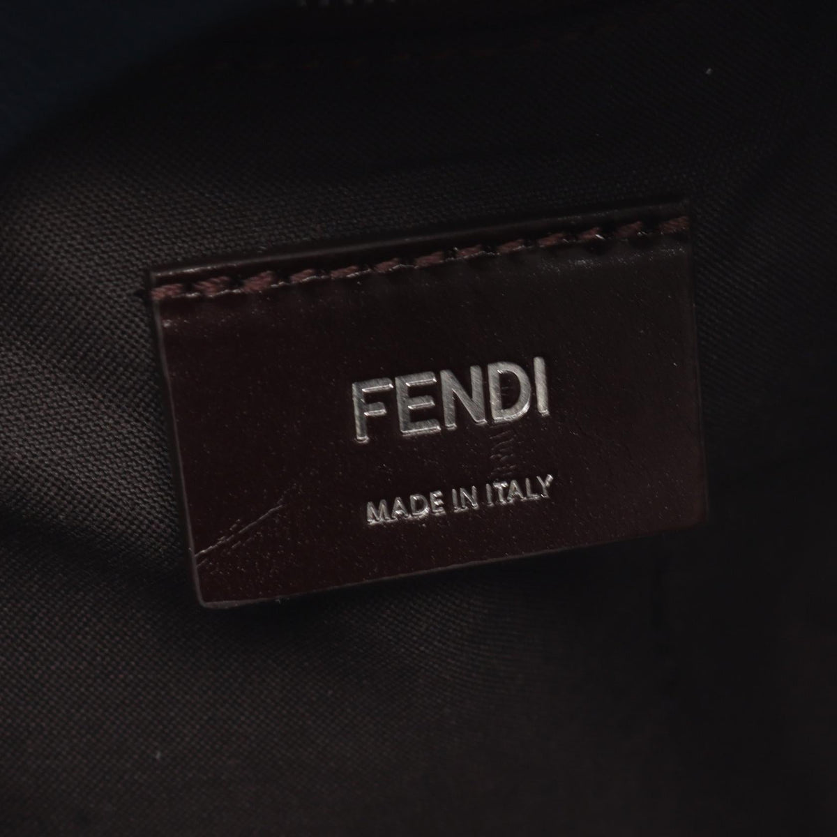 FENDI Diagonal Chiord Small Rucksack Backpack Navy PVC coated canvas leather 7VZ077ASICF1O97 2101220143312