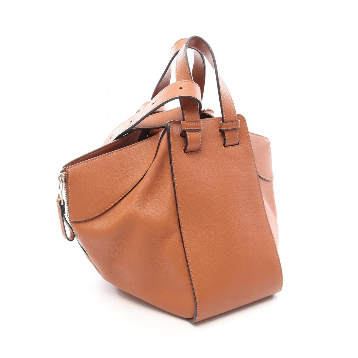 LOEWE Hammock Bag Small 2-Way Handbag Brown leather 2101220157036