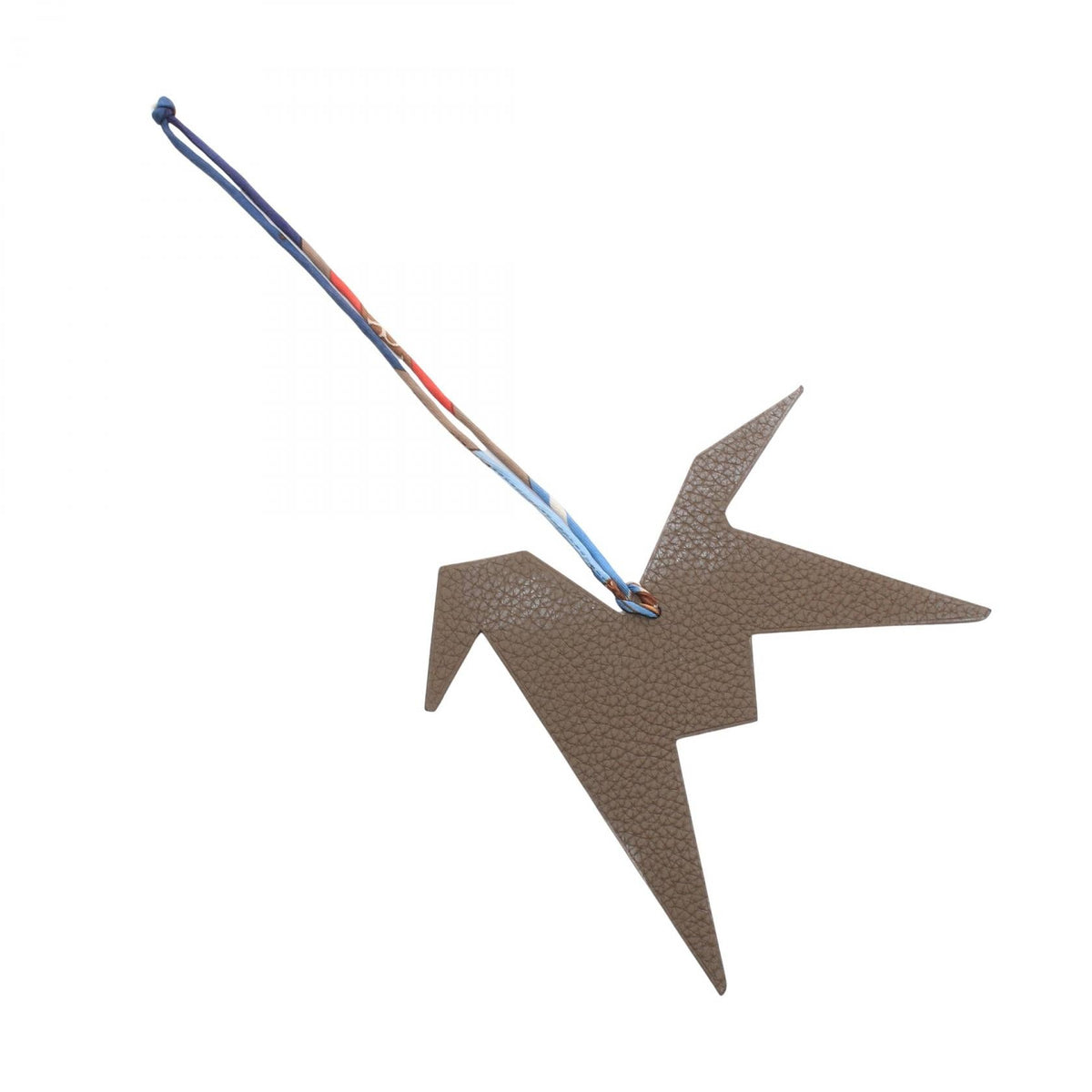 HERMES Petit H Origami Horse Rose Purple Taupe charm Pink/Gray Chevre Other Chevre / Togo leather 2107601182437