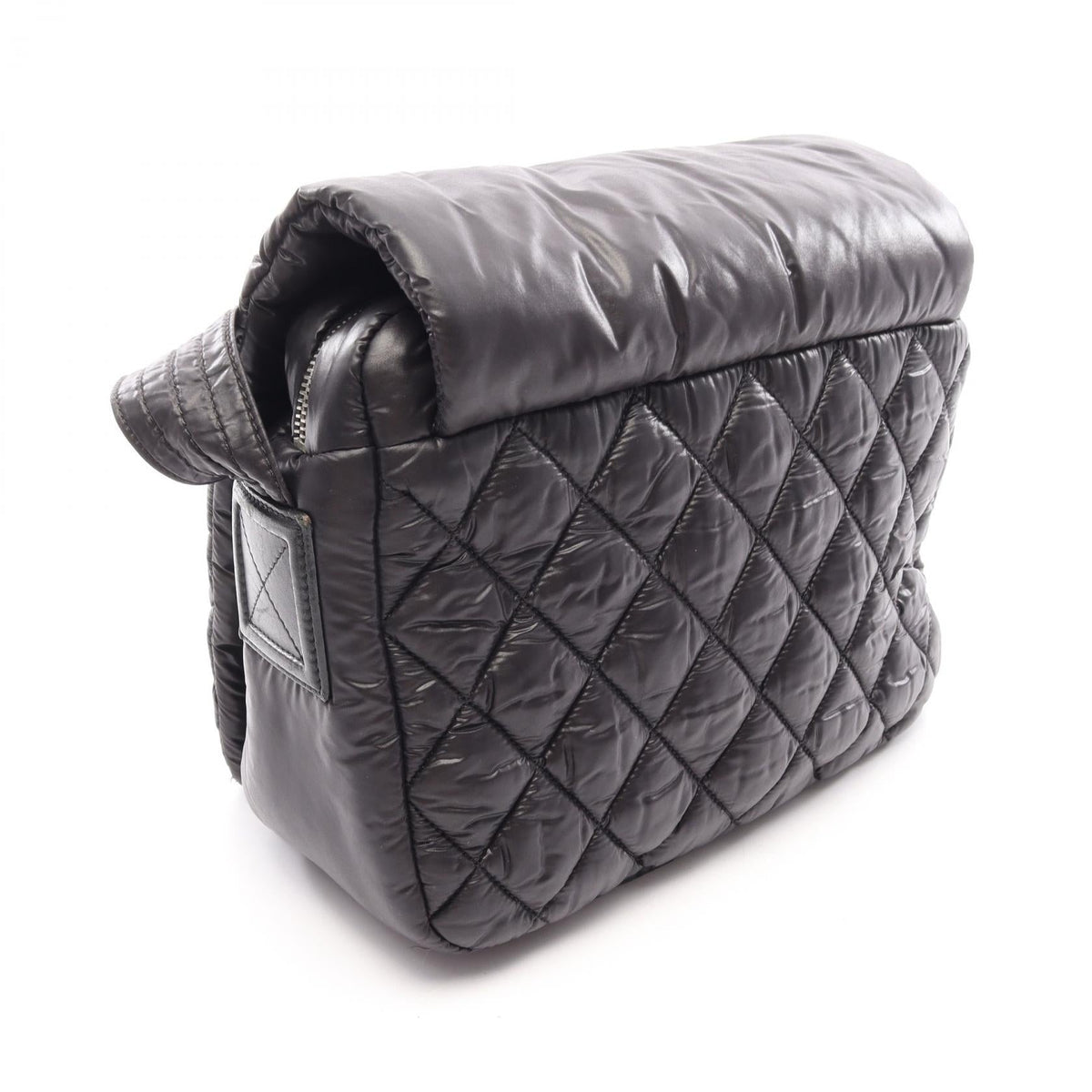 CHANEL Black Cococoon Small Messenger Nylon leather 2120800033720