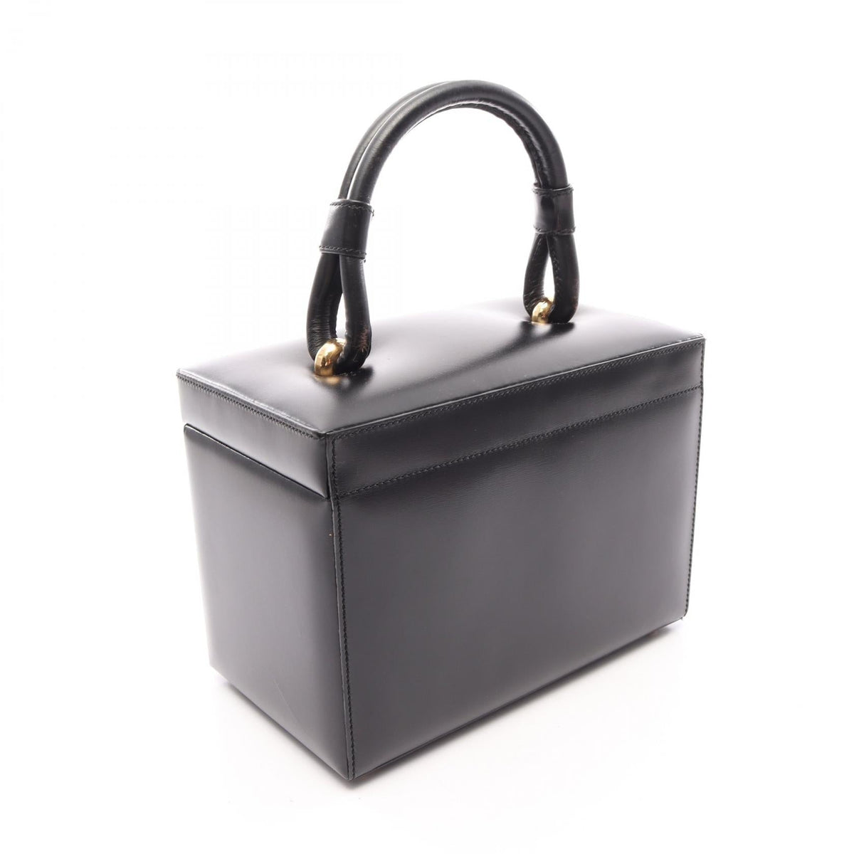 LOEWE anagram Handbag Black leather 2101220153380