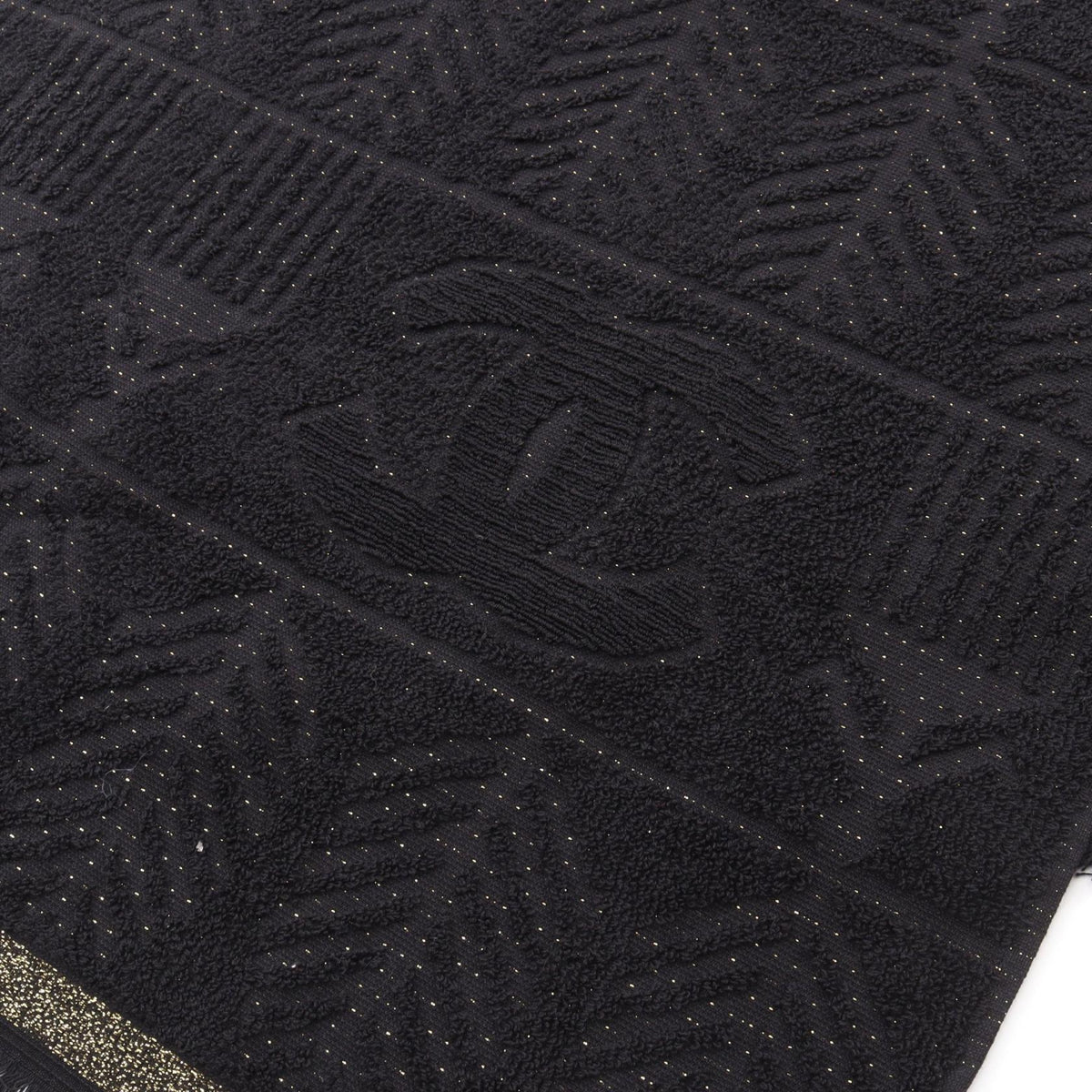 CHANEL Black COCO Mark large format cotton 2120900138745