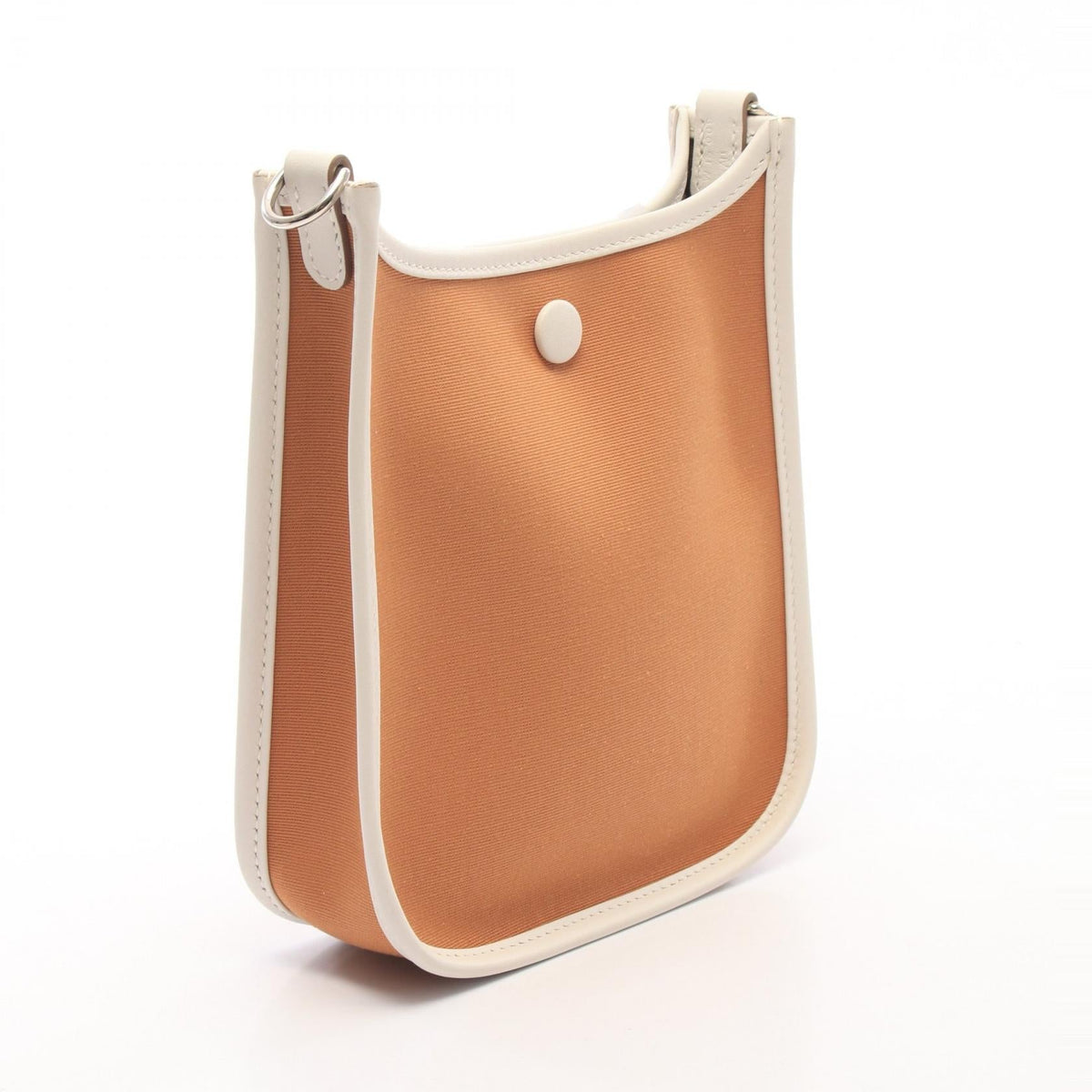 HERMES Neo Evelyne TPM Dune Gris pale Etoupe Grey Shoulder BagWhite White Brown/White Vaux Swift leather Other Toile Officier / Veau Swift leather 2107601181201