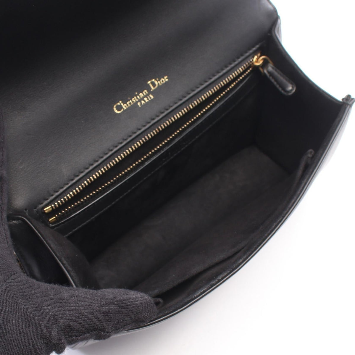 Dior DIORAMA Studs Shoulder Bag Black leather 2101220130077