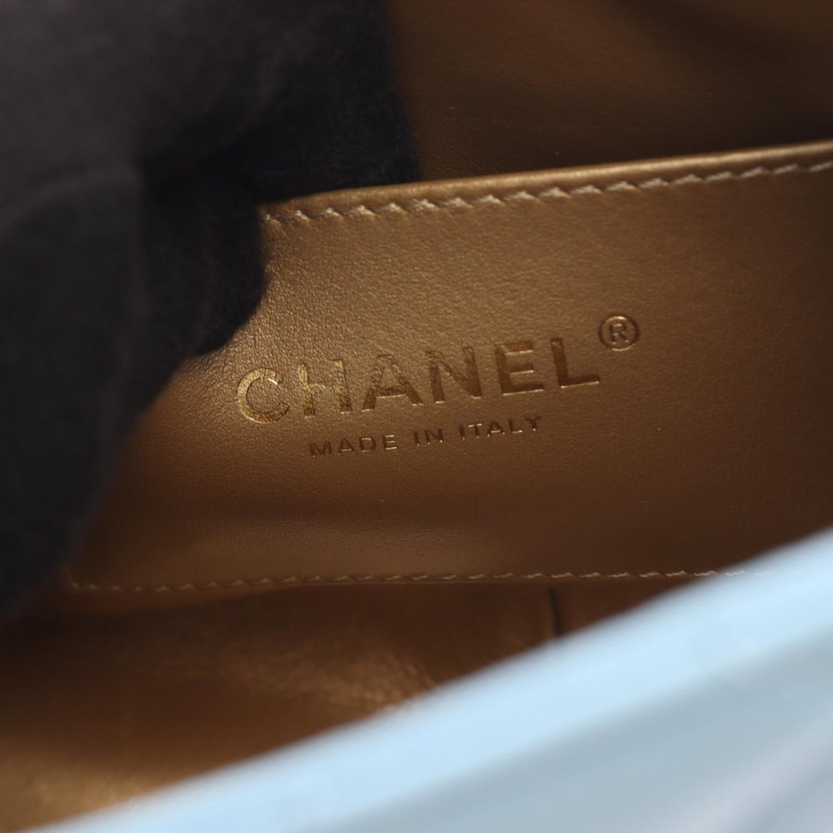 CHANEL Blue Matelasse small hobo bag Lambskin (sheep leather) AS3259 2120100037718
