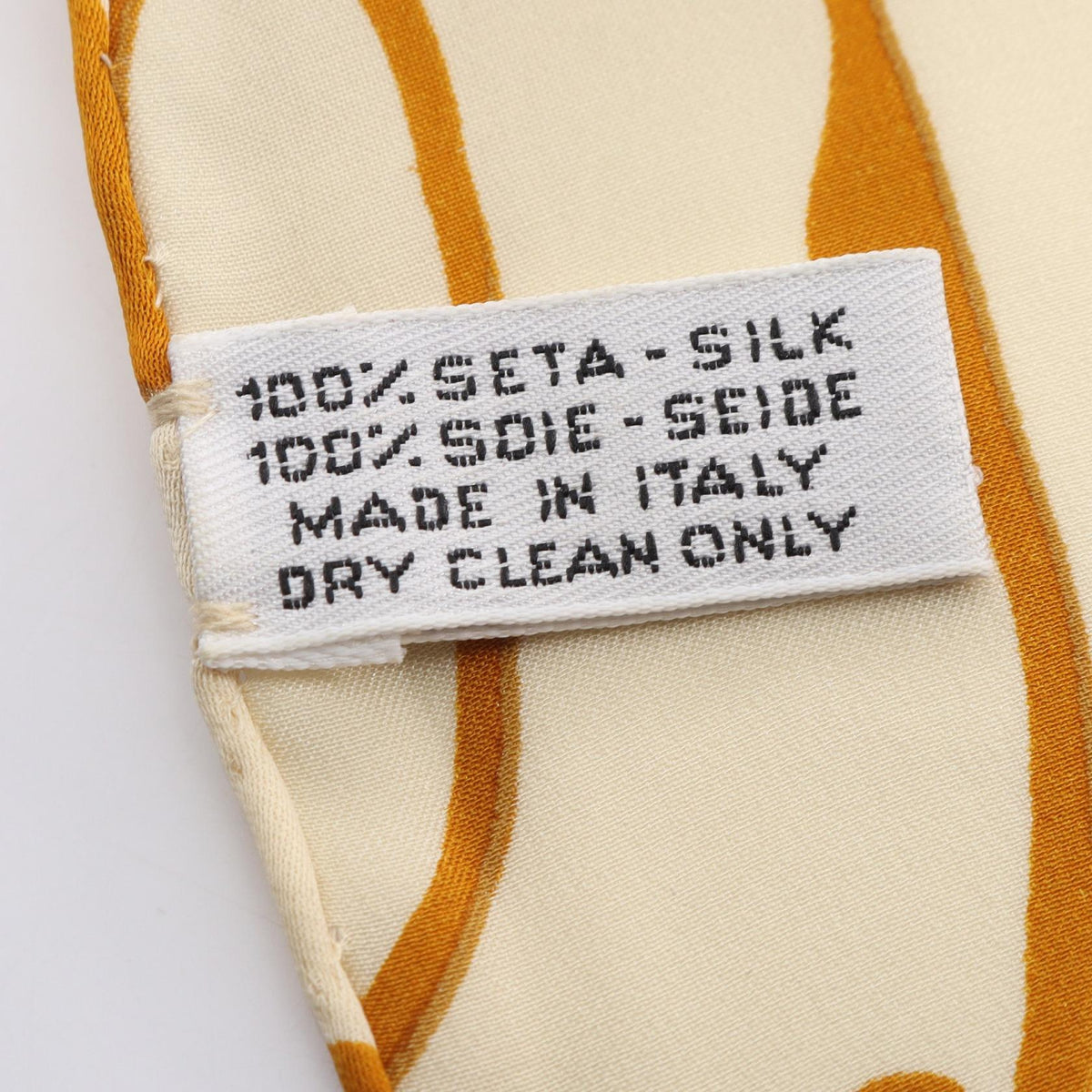 CHANEL Yellow/Multicolor COCO Mark floral pattern silk 2104102535939