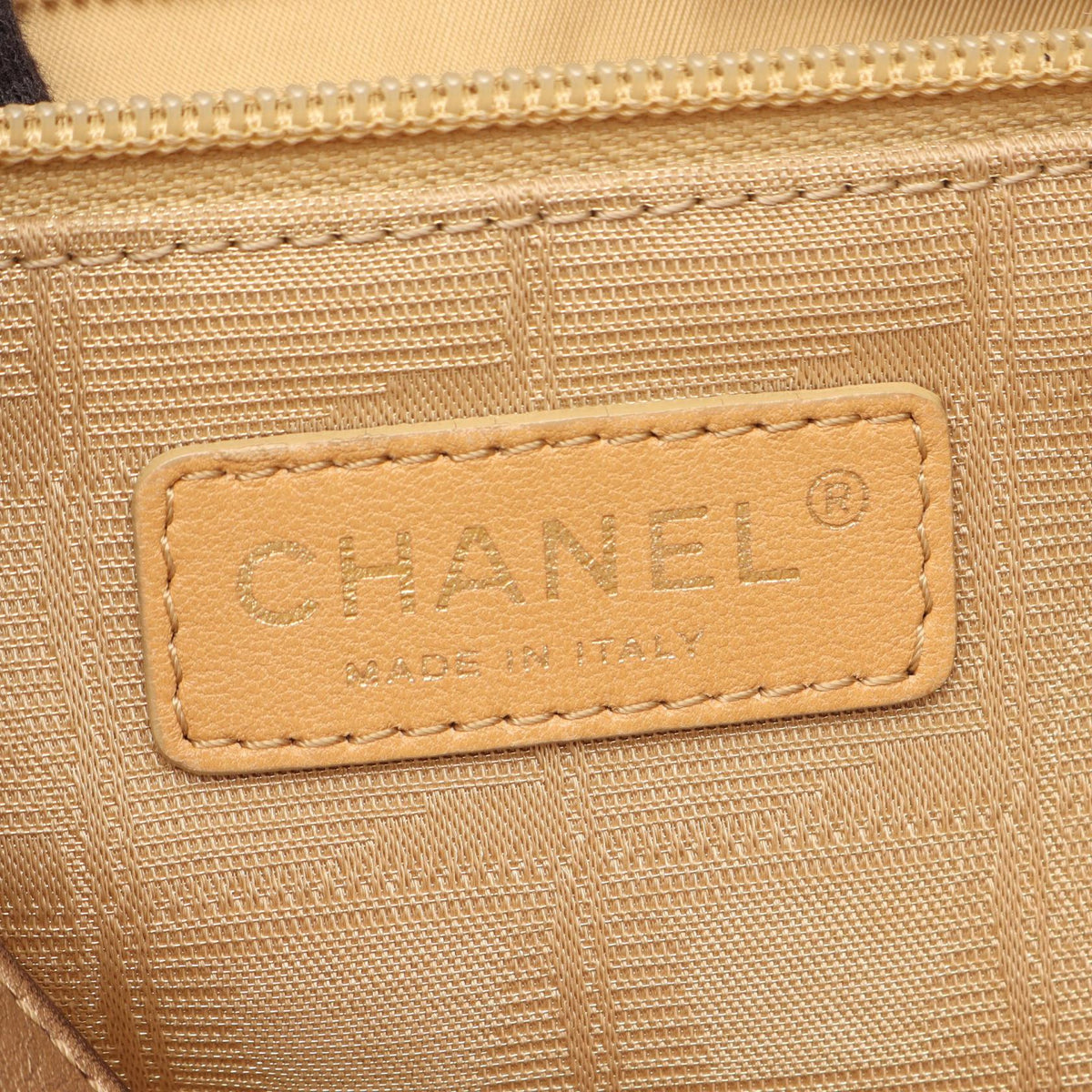 CHANEL Gold New Travel Line Large leather Nylon canvas 2101220136789