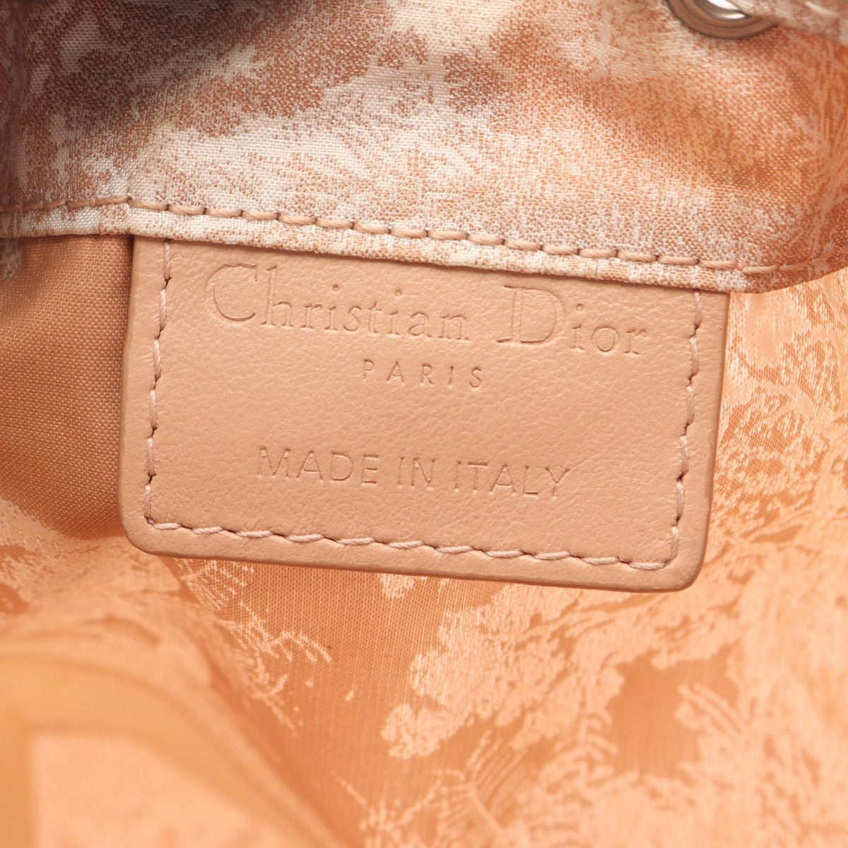Dior Toile de Jouy Dross Tring Pouch Pink/White Nylon�leather 2101220138349