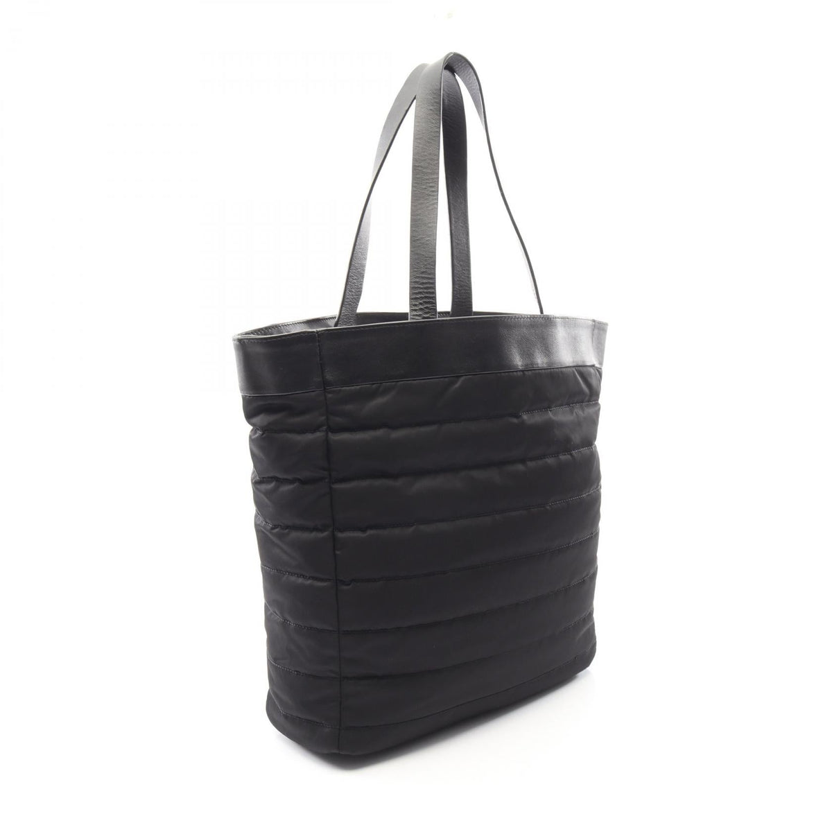 CHANEL Black COCO Mark reversible Nylon leather pile 2101219807645