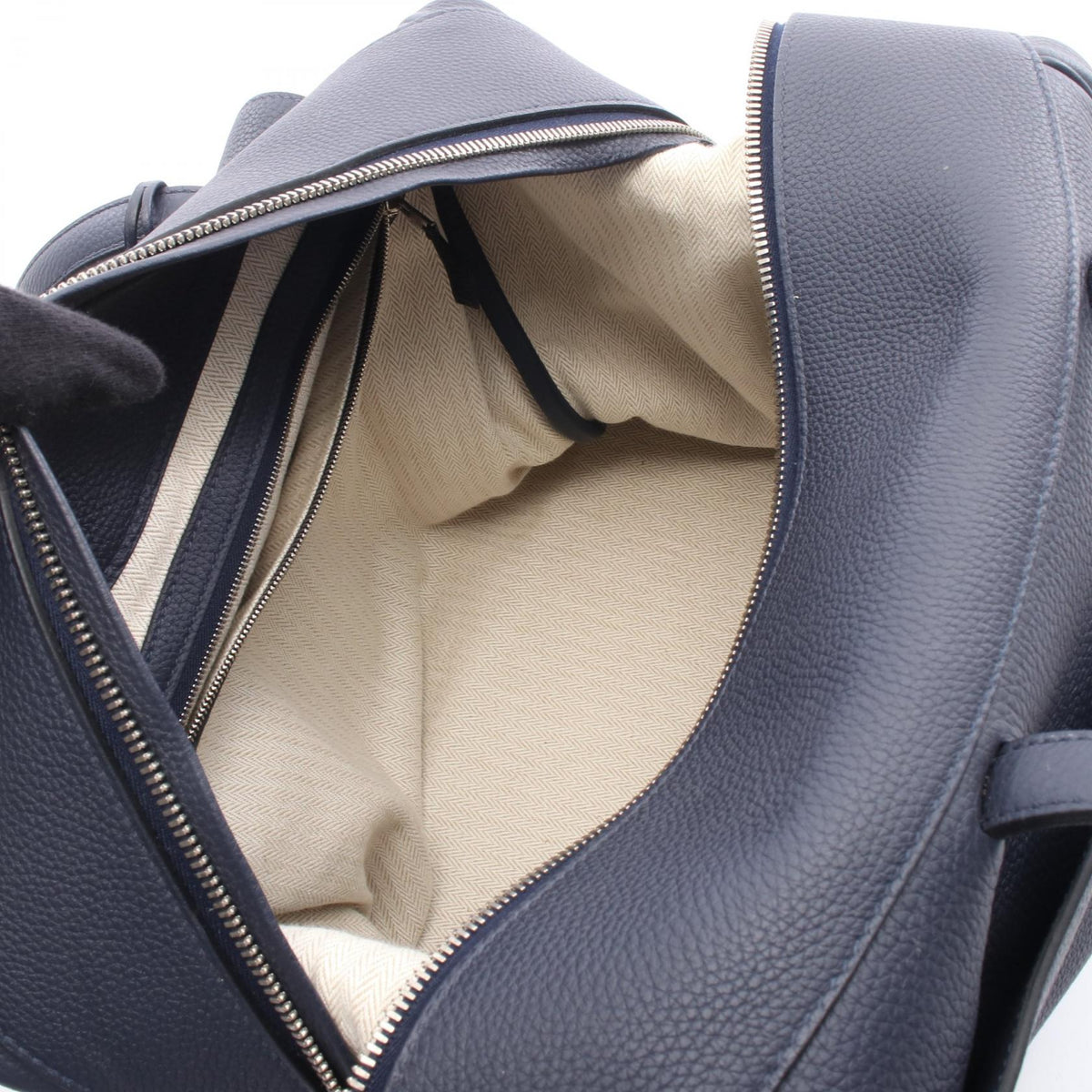 HERMES Warago Cabin 35 HandbagBlue nuit Blue nuit Navy Togo leather leather Togo leather 2101219502472